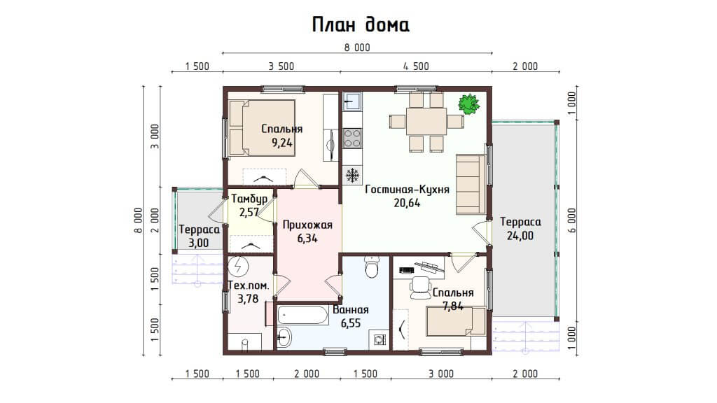 Планировка дома