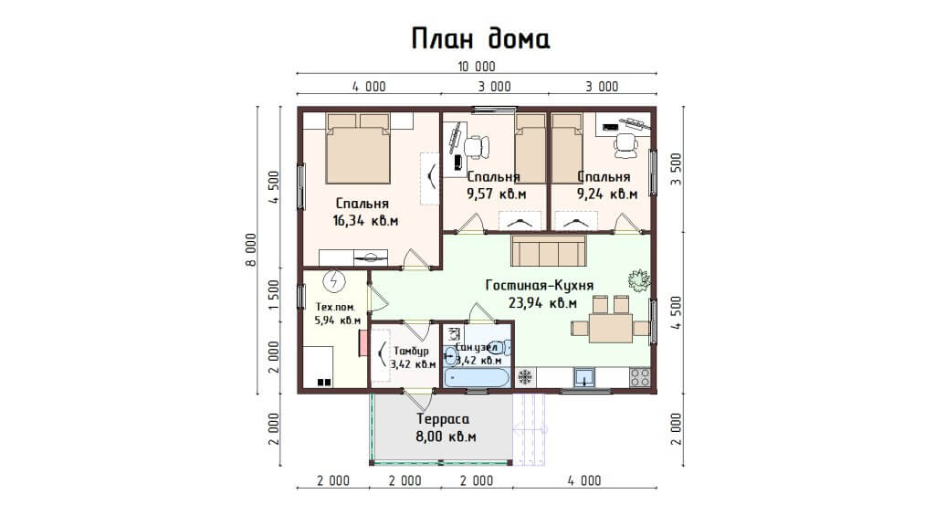 Планировка дома