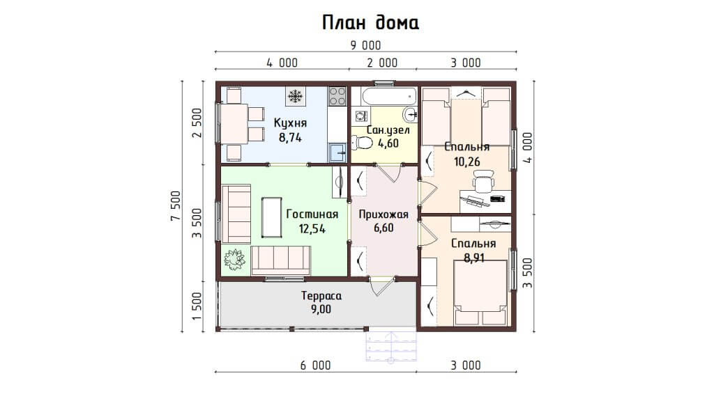 Планировка дома