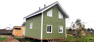 Каркасный дом 6х9,5 деревня Дубровка