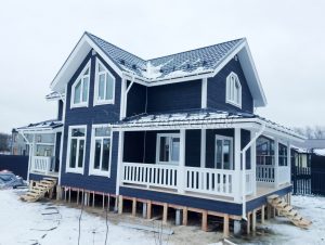 Каркасный дом 7.5х9 Ларионовское поселение