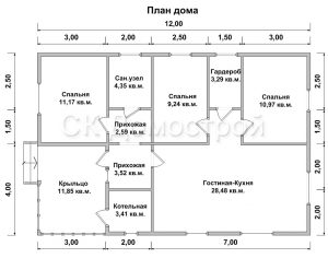Дом «Евгеньев» 8х12 м