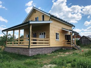 Каркасный дом 7х8 деревня Лесная Слобода