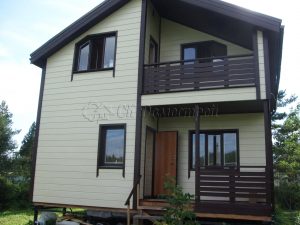 Каркасный дом 7х8,5 деревня Модолицы