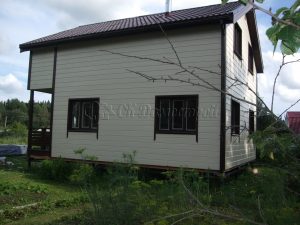 Каркасный дом 7х8,5 деревня Модолицы
