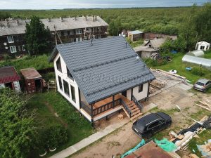 Каркасный дом 9х9,5 поселок Свирица
