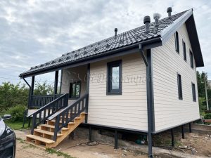 Каркасный дом 9х9,5 поселок Свирица